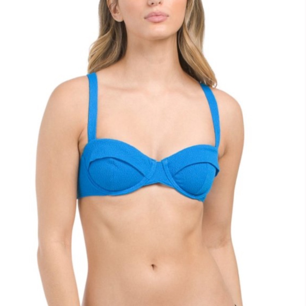 NWT VIX Ocean Blue Firenze Jade Top Sz M #E1